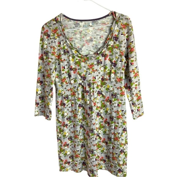 Boden Floral Gray Dress - Picture 1 of 10